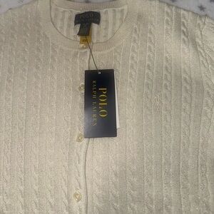 Polo by Ralph Lauren Mini Cable Cotton Cardigan